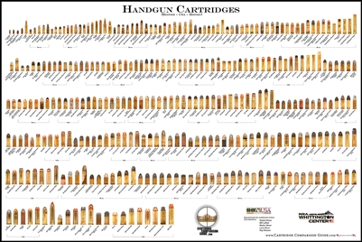Handgun Cartridges - Bullet Poster